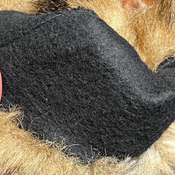 Vintage Lauren Ralph Lauren Leather Gloves Medium Brown Faux Fur Fleece Lined - Picture 8 of 10